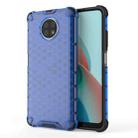 For Xiaomi Redmi Note 9 5G Shockproof Honeycomb PC + TPU Case(Blue) - 1