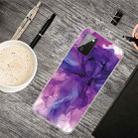 For Samsung Galaxy A02s (US Version) Marble Shockproof  TPU Protective Case(Abstract Purple) - 1