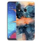 For Samsung Galaxy A20e Marble Shockproof  TPU Protective Case(Abstract Blue) - 1