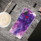 For Samsung Galaxy A21s Marble Shockproof  TPU Protective Case(Abstract Purple) - 1
