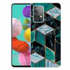 For Samsung Galaxy A72 5G / 4G Marble Shockproof  TPU Protective Case(Rhombus Dark Green) - 1