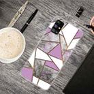 For Samsung Galaxy M31s Marble Shockproof  TPU Protective Case(Rhombus Gray Purple) - 1