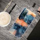 For Samsung Galaxy S20 FE Marble Shockproof  TPU Protective Case(Abstract Blue) - 1