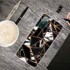 For Samsung Galaxy S20 FE Marble Shockproof  TPU Protective Case(Rhombus Black) - 1