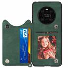 For Huawei Mate 40 Mandala Embossed PU + TPU Case with Holder & Card Slots & Photo Frame & Strap(Green) - 4
