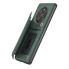 For Huawei Mate 40 Mandala Embossed PU + TPU Case with Holder & Card Slots & Photo Frame & Strap(Green) - 5