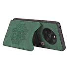 For Huawei Mate 40 Mandala Embossed PU + TPU Case with Holder & Card Slots & Photo Frame & Strap(Green) - 6