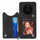 For Huawei Mate 40 Pro Mandala Embossed PU + TPU Case with Holder & Card Slots & Photo Frame & Strap(Black) - 4