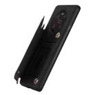 For Huawei Mate 40 Pro Mandala Embossed PU + TPU Case with Holder & Card Slots & Photo Frame & Strap(Black) - 5