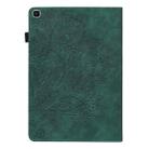 For Samsung Galaxy Tab A 8.0 (2019) T290 Peacock Embossed Pattern TPU + PU Horizontal Flip Leather Case with Holder & Card Slots & Wallet(Green) - 3