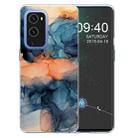 For OnePlus 9 Marble Pattern Shockproof  TPU Protective Case(Abstract Blue) - 1