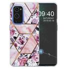 For OnePlus 9 Marble Pattern Shockproof  TPU Protective Case(Rhombus Rose) - 1