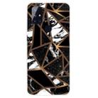 For OnePlus Nord N10 5G Marble Pattern Shockproof  TPU Protective Case(Rhombus Black) - 1