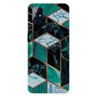 For OnePlus Nord N10 5G Marble Pattern Shockproof  TPU Protective Case(Rhombus Dark Green) - 1