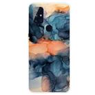 For OnePlus Nord N100 Marble Pattern Shockproof  TPU Protective Case(Abstract Blue) - 1