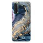 For Huawei P Smart 2021 Marble Pattern Shockproof  TPU Protective Case(Abstract Gold) - 1