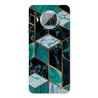 For Xiaomi Mi 10T Lite Marble Pattern Shockproof  TPU Protective Case(Rhombus Dark Green) - 1