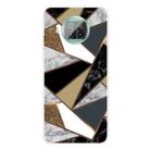 For Xiaomi Mi 10T Lite Marble Pattern Shockproof  TPU Protective Case(Rhombus Golden Yellow) - 1