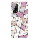 For Xiaomi Mi 10T 5G / 10T Pro 5G Marble Pattern Shockproof  TPU Protective Case(Rhombus White Purple) - 1