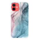 For iPhone 12 mini Marble Pattern Shockproof  TPU Protective Case (Abstract Gray) - 1