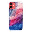 For iPhone 12 mini Marble Pattern Shockproof  TPU Protective Case (Abstract Red) - 1