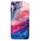 For iPhone SE 2022 / SE 2020 / 8 / 7 Marble Pattern Shockproof  TPU Protective Case(Abstract Red) - 1