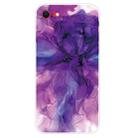 For iPhone SE 2022 / SE 2020 / 8 / 7 Marble Pattern Shockproof  TPU Protective Case(Abstract Purple) - 1