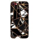 For iPhone SE 2022 / SE 2020 / 8 / 7 Marble Pattern Shockproof  TPU Protective Case(Rhombus Black) - 1