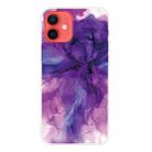 For iPhone 11 Marble Pattern Shockproof  TPU Protective Case (Abstract Purple) - 1