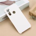 For Xiaomi Redmi Note 8 Solid Color Liquid Silicone Shockproof Coverage Protective Case(White) - 1