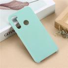 For Xiaomi Redmi Note 8 Solid Color Liquid Silicone Shockproof Coverage Protective Case(Blue) - 1