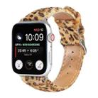 Horsehair Fluffy Leopard Print Leather Watch Band For Apple Watch Ultra 49mm / Series 8&7 45mm / SE 2&6&SE&5&4 44mm / 3&2&1 42mm(5) - 1