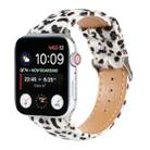 Horsehair Fluffy Leopard Print Leather Watch Band For Apple Watch Series 7 45mm / 6 & SE & 5 & 4 44mm / 3 & 2 & 1 42mm(6) - 1