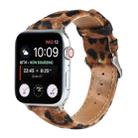 Horsehair Fluffy Leopard Print Leather Watch Band For Apple Watch Series 7 41mm / 6 & SE & 5 & 4 40mm / 3 & 2 & 1 38mm(3) - 1