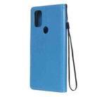 For OnePlus Nord N10 5G Cat Bee Embossing Pattern Shockproof Horizontal Flip Leather Case with Holder & Card Slots & Wallet(Blue) - 3