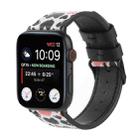Printed Leather Watch Band For Apple Watch Ultra 49mm / Series 8&7 45mm / SE 2&6&SE&5&4 44mm / 3&2&1 42mm(G) - 1