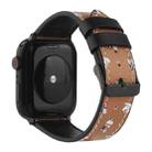 Printed Leather Watch Band For Apple Watch Series 8&7 41mm / SE 2&6&SE&5&4 40mm / 3&2&1 38mm(B) - 4