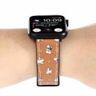 Printed Leather Watch Band For Apple Watch Series 8&7 41mm / SE 2&6&SE&5&4 40mm / 3&2&1 38mm(B) - 6