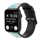 Printed Leather Watch Band For Apple Watch Series 8&7 41mm / SE 2&6&SE&5&4 40mm / 3&2&1 38mm(N) - 1