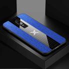 For OnePlus 6 XINLI Stitching Cloth Texture Shockproof TPU Protective Case(Blue) - 1