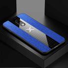 For OnePlus 6T XINLI Stitching Cloth Texture Shockproof TPU Protective Case(Blue) - 1