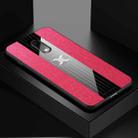 For OnePlus 6T XINLI Stitching Cloth Texture Shockproof TPU Protective Case(Red) - 1