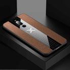 For Meizu Note 8 XINLI Stitching Cloth Texture Shockproof TPU Protective Case(Brown) - 1