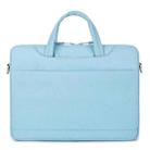 For 13.3-14 inch Laptop Multi-function Laptop Single Shoulder Bag Handbag(Light Blue) - 1