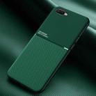 For OPPO K1 Classic Tilt Strip Grain Magnetic Shockproof PC + TPU Case(Green) - 1