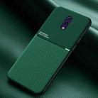 For OPPO Reno Classic Tilt Strip Grain Magnetic Shockproof PC + TPU Case(Green) - 1