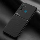 For OPPO Realme Q Classic Tilt Strip Grain Magnetic Shockproof PC + TPU Case(Black) - 1