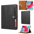 Calf Texture Double Fold Clasp Horizontal Flip Leather Case with Photo Frame & Holder & Card Slots & Wallet For iPad 9.7 (2018/2017) / Air 2(Black) - 1