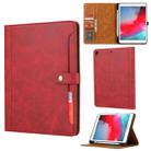 Calf Texture Double Fold Clasp Horizontal Flip Leather Case with Photo Frame & Holder & Card Slots & Wallet For iPad 9.7 (2018/2017) / Air 2(Red) - 1