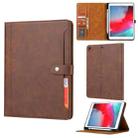 Calf Texture Double Fold Clasp Horizontal Flip Leather Case with Photo Frame & Holder & Card Slots & Wallet For iPad 9.7 (2018/2017) / Air 2(Coffee) - 1